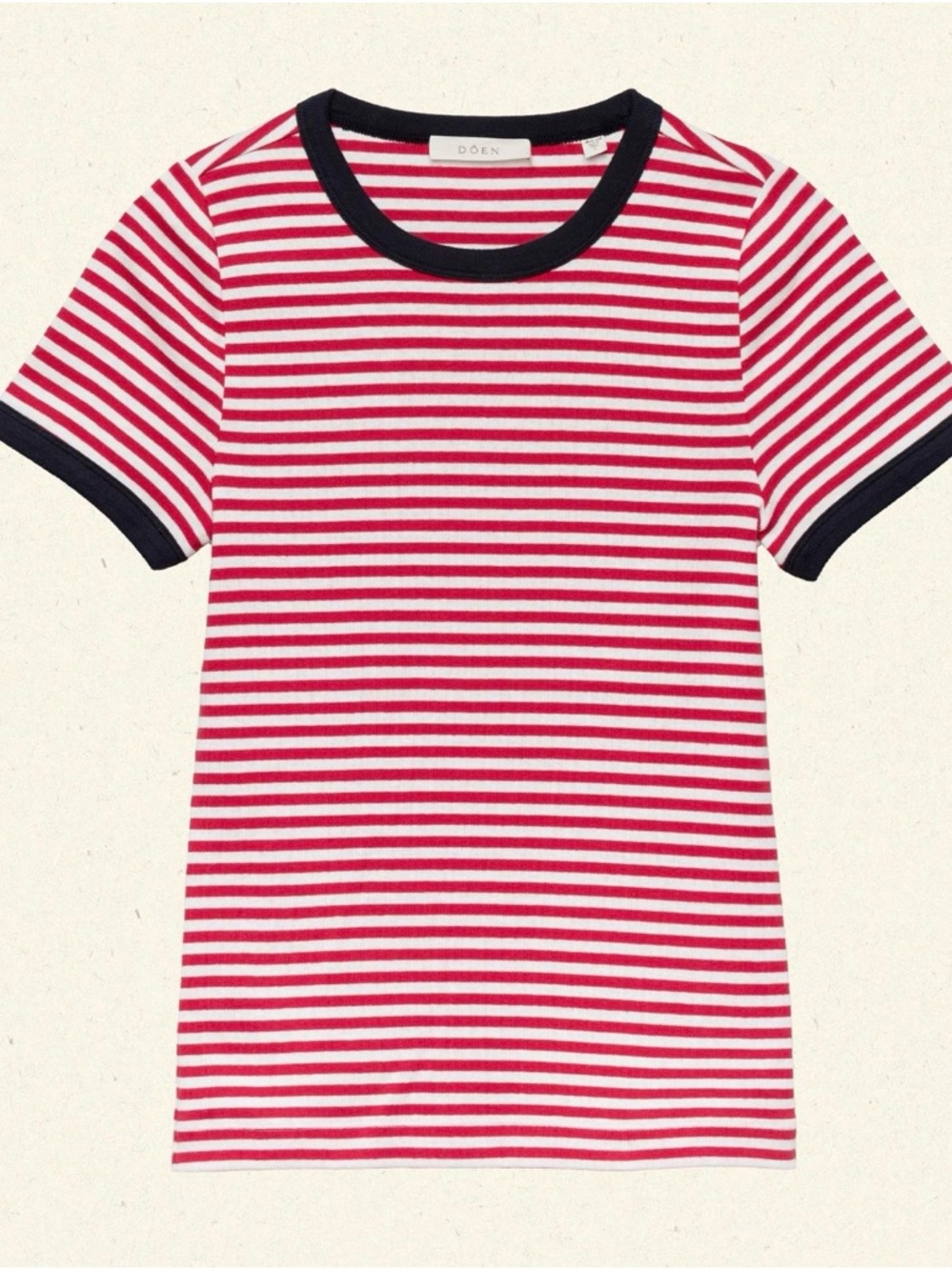DOEN VIVI TEE
IN RED NANTUCKET STRIPE XS NWT